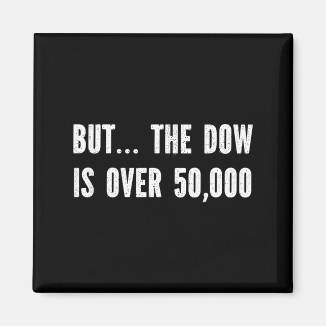Dow är över 50 000 Dow är över 50 000 Magnet (Framsidan)
