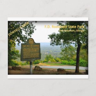 DOWDELLS KNOB - F.D. Roosevelt State Park Vykort