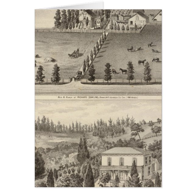 Dowling, marstons bostad hälsningskort (Framsidan)