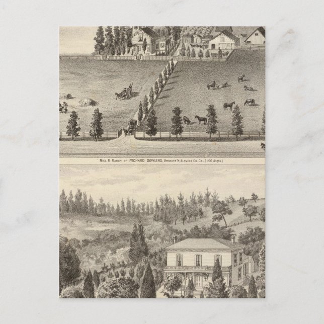 Dowling, marstons bostad vykort (Framsida)