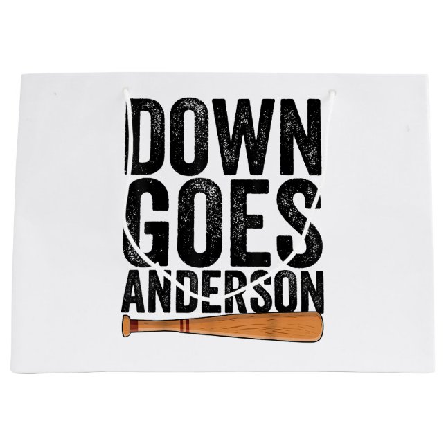 DOWN GOES ANDERSSON FUNNY BASEBALL-gåva ANDERSSON (Framsidan)