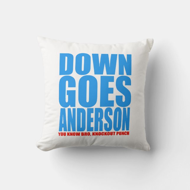 Down Goes Andersson Kudde (Framsida)