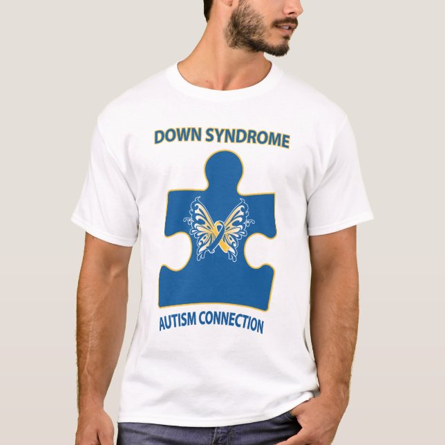 Down Syndrome Autismanslutning Tee Shirt (Framsida)