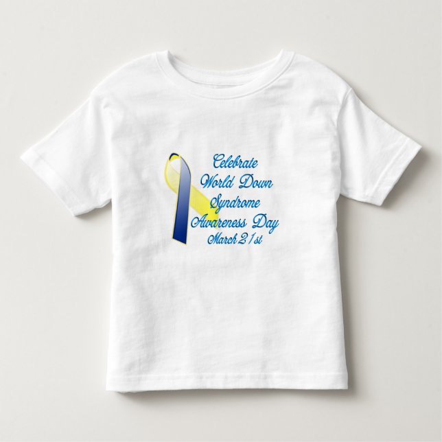 Down Syndrome dag T-shirt (Framsida)