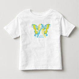 Down Syndrome fjärilsskjorta T-shirt