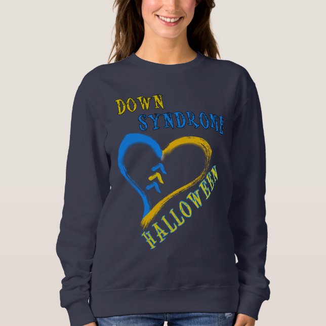 Down Syndrome Halloween T Shirt (Framsida)