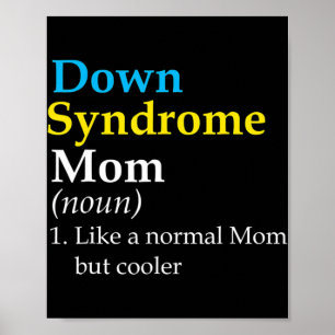 Down Syndrome Mamma Roligt Definition World Awaren Poster