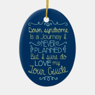 Down Syndrome medvetenhet Julgransprydnad Keramik