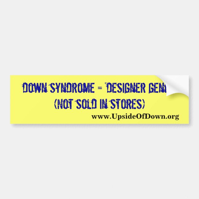 Down Syndrome medvetenhetbildekal Bildekal (Framsidan)