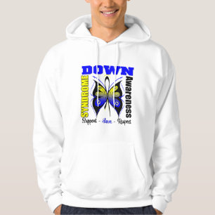 Down Syndrome medvetenhetfjäril Sweatshirt Med Luva