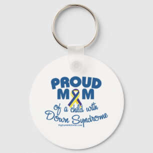 Down Syndrome medvetenhetkeychain Nyckelring