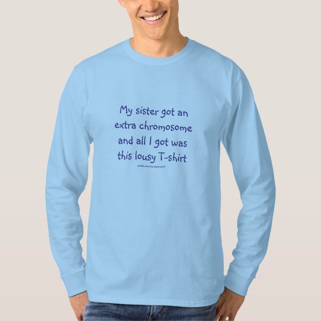 Down Syndrome - rolig T-tröja Tee (Framsida)