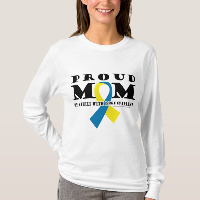 Down Syndrome stolt mamma Tee Shirt (Framsida)