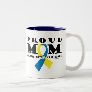 Down Syndrome stolt mamma Två-Tonad Mugg