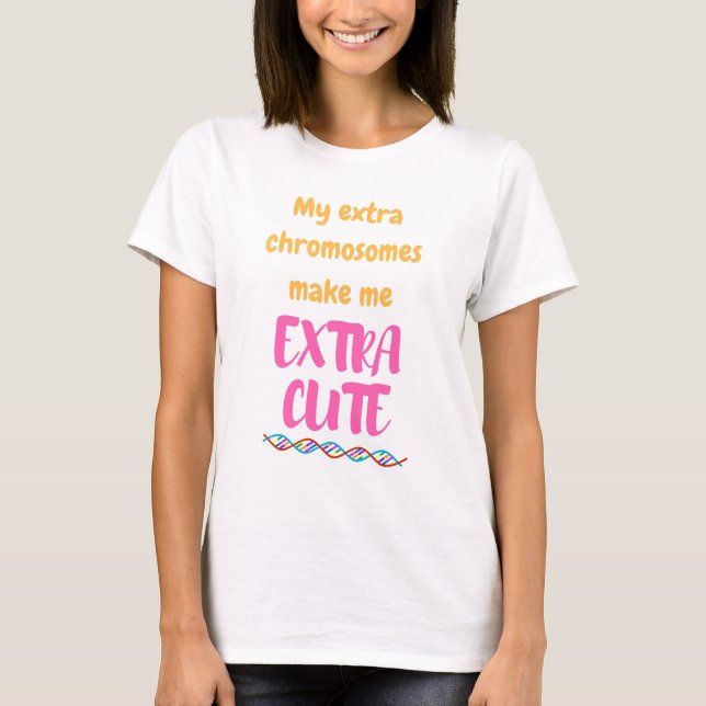 Down Syndrome T-tröja T-shirt (Framsida)