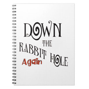 Down the rabbit hole Crafters notebook Anteckningsbok