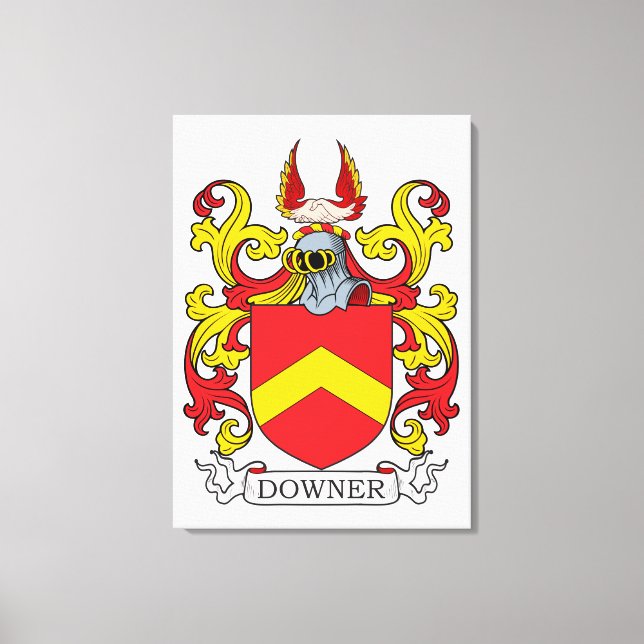 Downer Family Crest Canvastryck (Framsida)