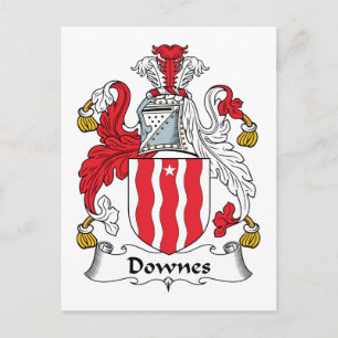Downes Family Crest Vykort