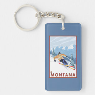 Downhhill snöSkier - Montana