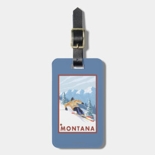 Downhhill snöSkier - Montana Bagagebricka