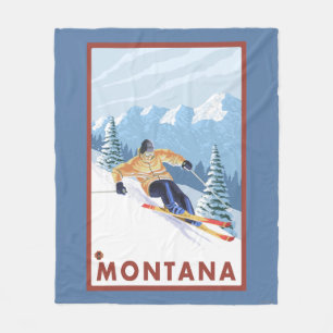 Downhhill snöSkier - Montana Fleecefilt