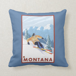 Downhhill snöSkier - Montana Kudde