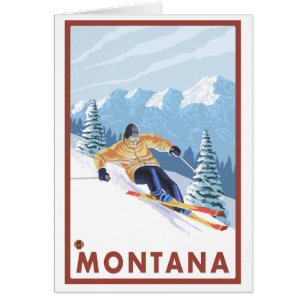 Downhhill snöSkier - Montana OBS Kort