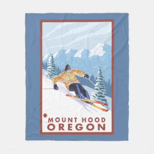 Downhhill snöSkier - monteringshuva, Oregon Fleecefilt