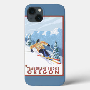 Downhhill snöSkier - Timberlineloge, Oregon