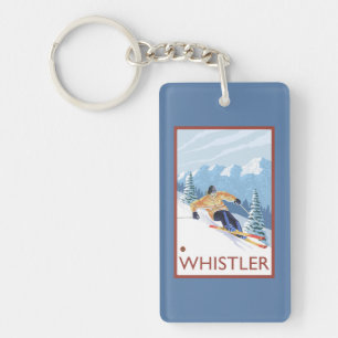 Downhhill snöSkier - Whistler, BC Kanada