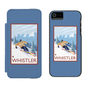 Downhhill snöSkier - Whistler, BC Kanada