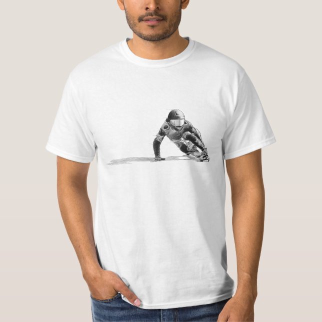 Downhiill teckning tee shirt (Framsida)