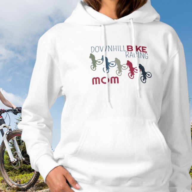 Downhill Bike Tävla Mamma T Shirt (Skapare uppladdad)