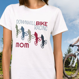Downhill Bike Tävla Mamma T Shirt