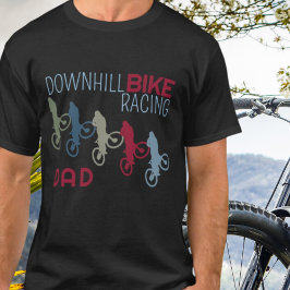 Downhill Bike Tävla Pappa T Shirt