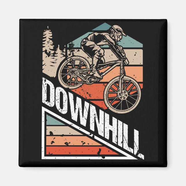 Downhill Downhill Fahrrad Magnet (Framsidan)