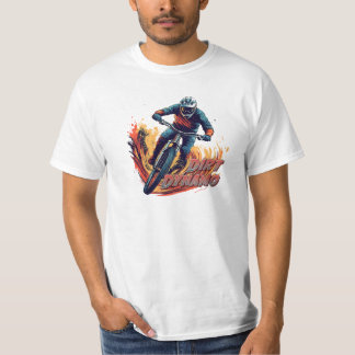 Downhill Graphic and Text T Shirt