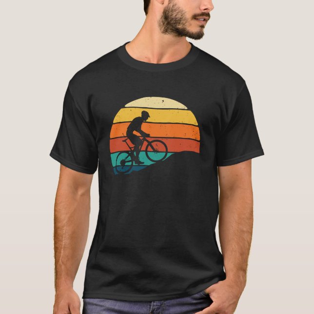 Downhill Mountain Biking  Cyclist MTB Bike Rider C T Shirt (Framsida)
