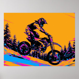 Downhill Racer - Motocrossförare Poster