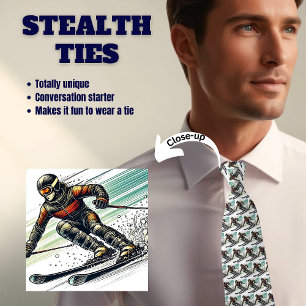 Downhill Skialth Neck Tie Slips