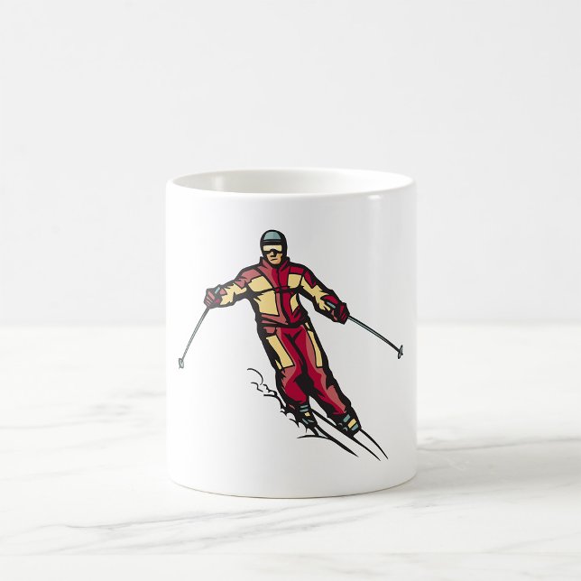 Downhill Skier Kaffemugg (Skapare uppladdad)
