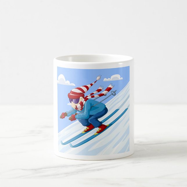 Downhill Skier Kaffemugg (Skapare uppladdad)