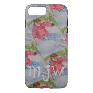 DOWNHILL SKIER MONOGRAM
