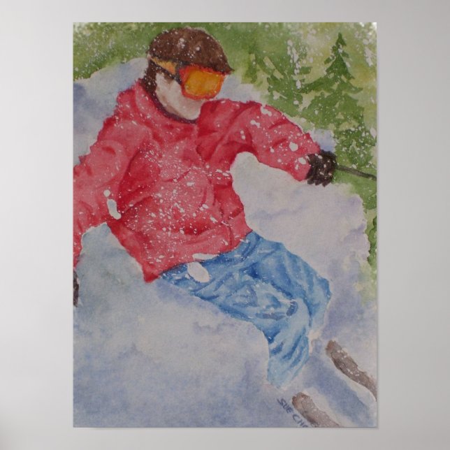 Downhill Skier Poster (Framsidan)