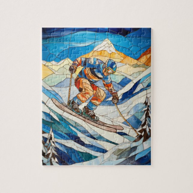 Downhill Skier Puzzle Pussel (Vertikal)