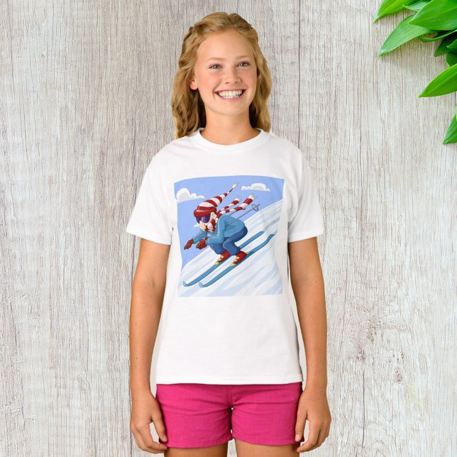 Downhill Skier T Shirt (Skapare uppladdad)