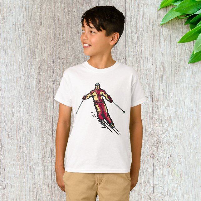 Downhill Skier T Shirt (Skapare uppladdad)