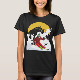 Downhill Skiing T Shirt