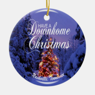 Downhome Nashville julprydnad Julgransprydnad Keramik