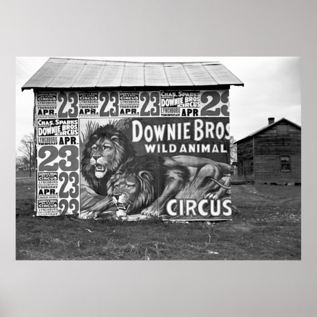Downie Bros Circus: 1936 Poster (Framsidan)